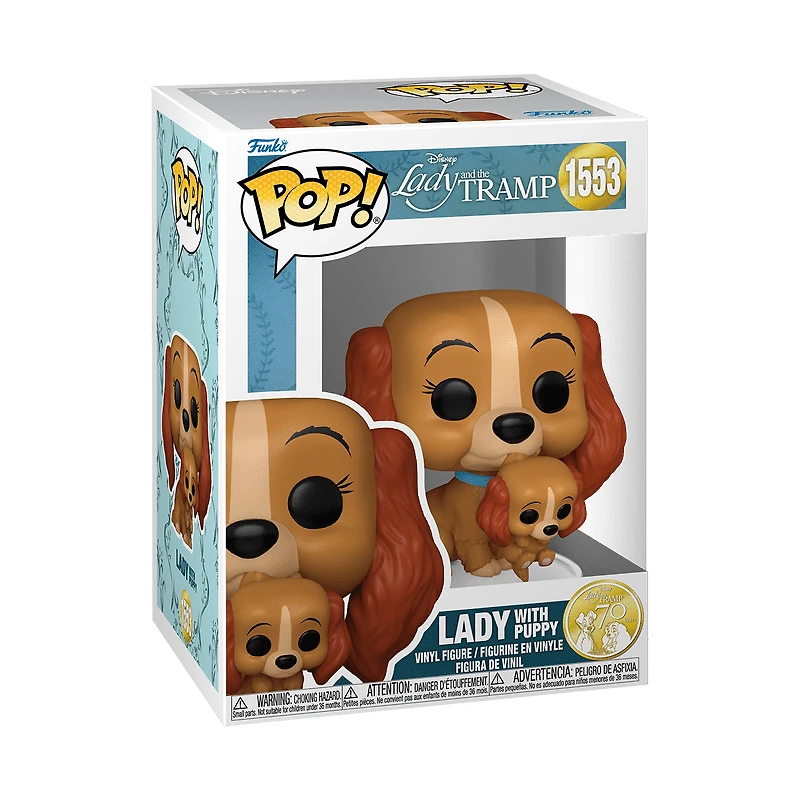Funko Pop! Disney: Lady and the Tramp - Lady avec Puppy figurine en vinyle