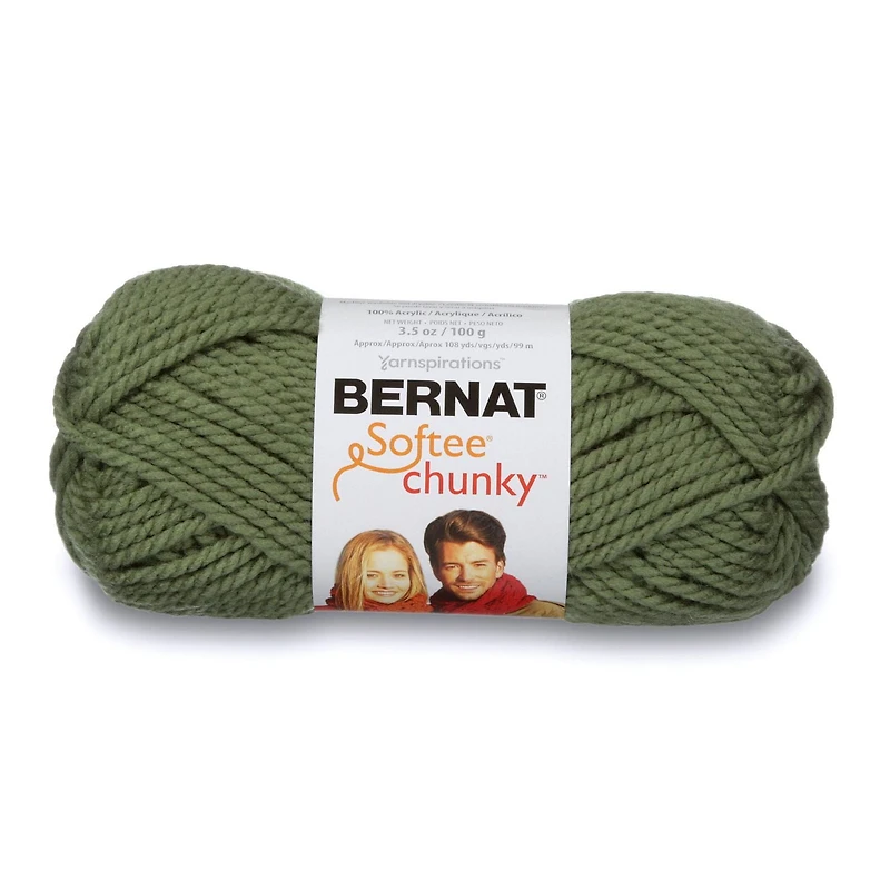 Bernat® Fil Softee® Chunky™, Acrylique #6 Super Volumineux, 3,5oz/100g, 108 Yards Fil acrylique #6 super volumineux