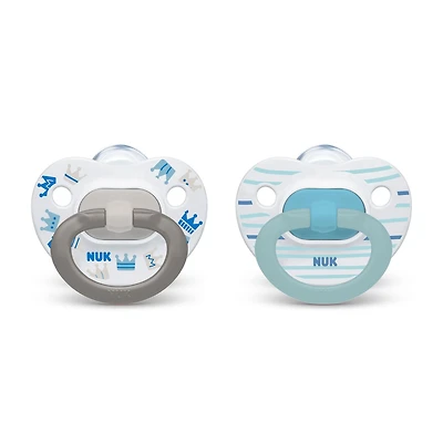 Suces orthodontiques NUK 6 à 18 mois, paquet de 2.
