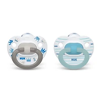 NUK Orthodontic Pacifiers, 6-18 Months, 2-Pack