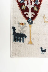 Tapis Lavable ECARPET Boho Chic pour Chambre, Salon, Chambre d'Enfant