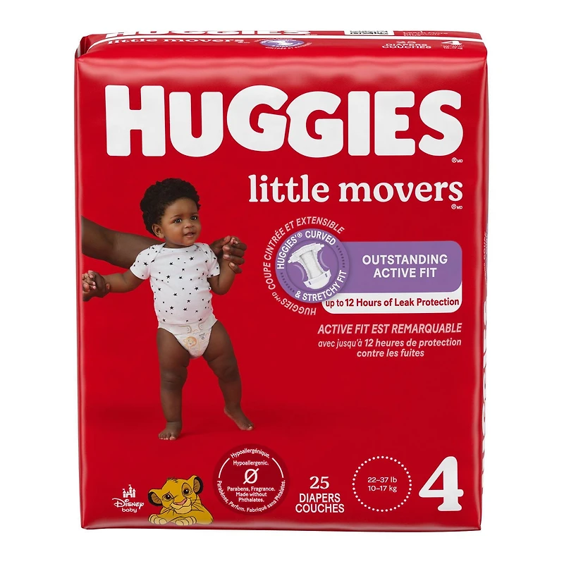 HUGGIES Little Movers Diapers, Econo Pack, Sizes: 3-7, Sizes: 3-7 | 156-80 Count, HUG DPR S3-7 168-88
