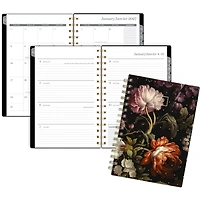 2027 Cambridge® Midnight Garden Peony Small Weekly and Monthly Planner