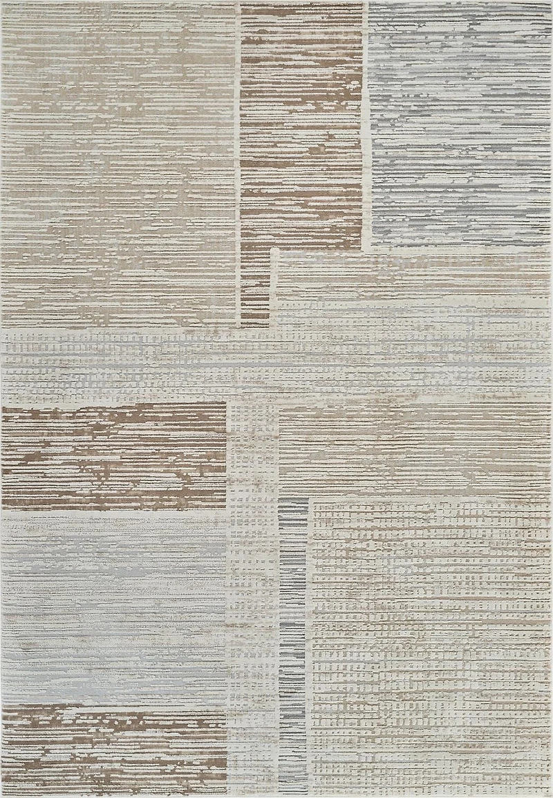Rug Branch Nomad Abstract Indoor Area Rug, Beige Brown, Modern - Living Room, Bedroom, Dining Room, and Kitchen