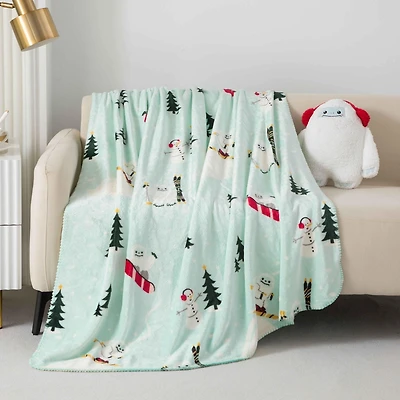 Ensemble de Coussin et Jeté Holiday Time