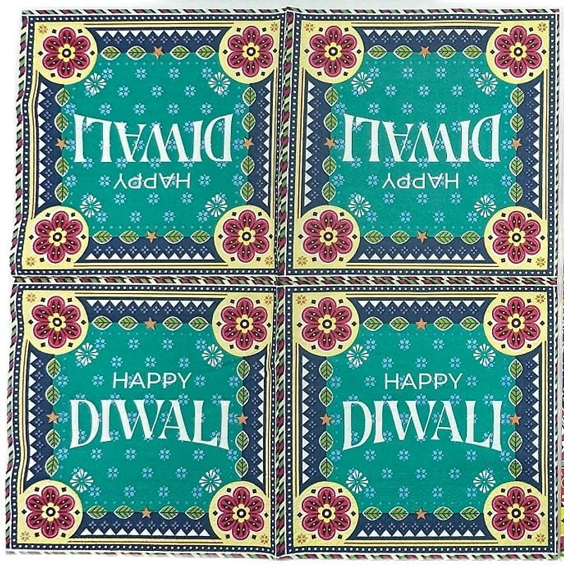 Diwali Paper Napkin, 13" x 13", 18ct