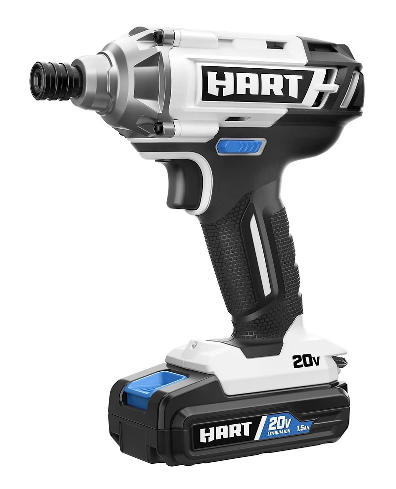 HART 20-Volt 3 Tool Combo Kit (2) HART 20-Volt 2.0Ah Lithium-Ion Batteries, 3 tools