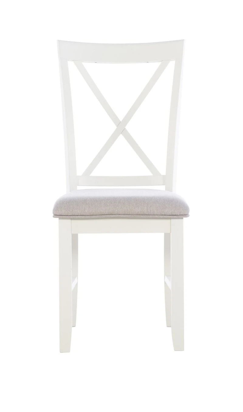 Chaise d'appoint Lander, Gris (Lot de 2)