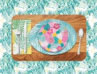 Leaves Paper Tablecloth, 54in x 84in