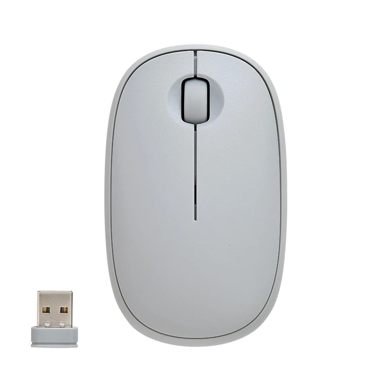 onn. Slim Wireless Mouse with Bluetooth Wireless Technology, Connect 3 Devices Simultaneously