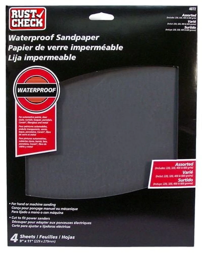 Papier de verre imperméable 4072 Papier de verre imperméable