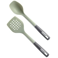 Tia Mowry Batterie de cuisine antiadhésive en céramique 10 pièces, charbon de bois