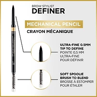 L'Oréal Paris Crayon à Sourcils Hydrofuge Brow Stylist Definer Crayon à Sourcils Mécanique