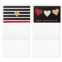 Assortiment de mini cartes Hallmark de la Saint-Valentin, 18 cartes et enveloppes (Cœurs scintillants)