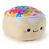 Cheeky Chonks Cheeky Os Reversible Plush, Food Plushies, Cheeky Os Plush, Plush Breakfast Cereal, Stuffed Animal Plush Toy for Ages 3 and Up, Rainbow, 4.5”