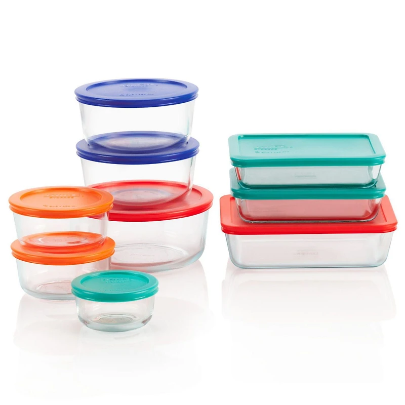 Pyrex® 18-pc Glass Storage Container Sets