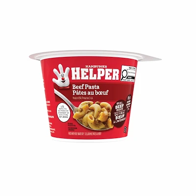 Hamburger Helper micro-ondes bol de pates, pates au boeuf