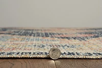 Tapis Grand Zéro Harlon ivoire & bleu de 5 pi x 7 pi 6 po