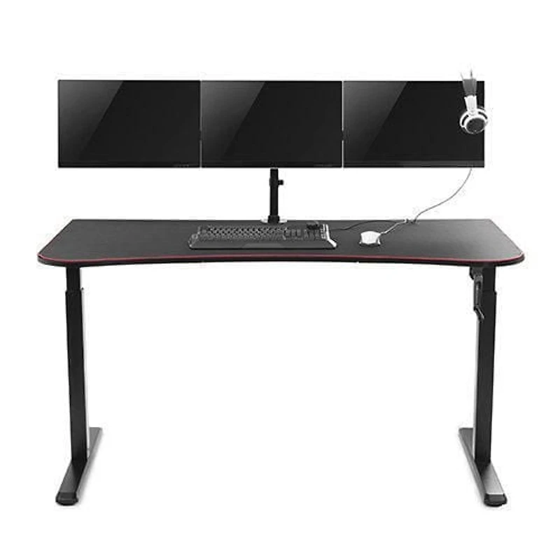 TygerClaw Manual Height Adjustable Gaming Desk
