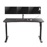 TygerClaw Manual Height Adjustable Gaming Desk