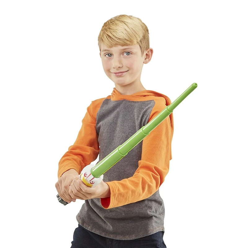 Star Wars Lightsaber Squad Luke Skywalker Extendable Green Lightsaber Roleplay Toy for Kids Ages 4 and Up
