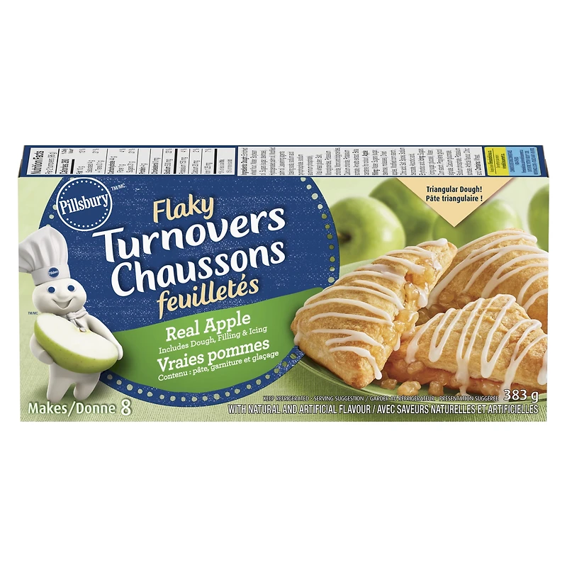 Pillsbury Flaky Turnovers Real Apple, 383 g