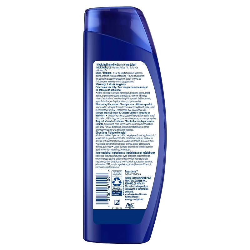 Shampooing Head & Shoulders Action thérapeutique Soulagement des démangeaisons intenses 400 ml