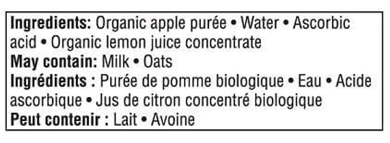 Purée pour bébé biologique pomme Le choix des parents