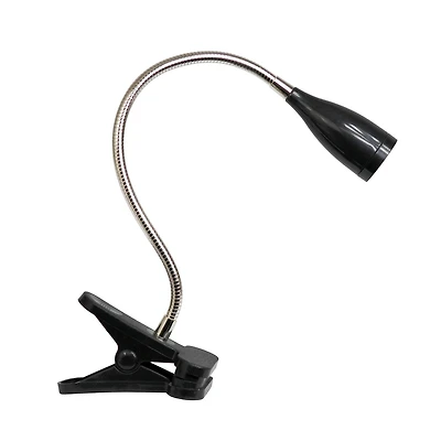 Simple Designs Flexible Gooseneck LED Clip Light Desk Lamp
