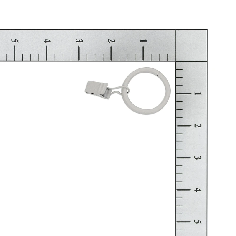 Anneaux à pince à rideaux blanche Mainstays de 2,5 cm (paquet de 7)