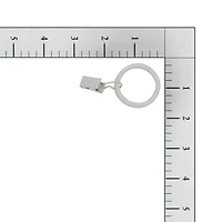 Anneaux à pince à rideaux blanche Mainstays de 2,5 cm (paquet de 7)