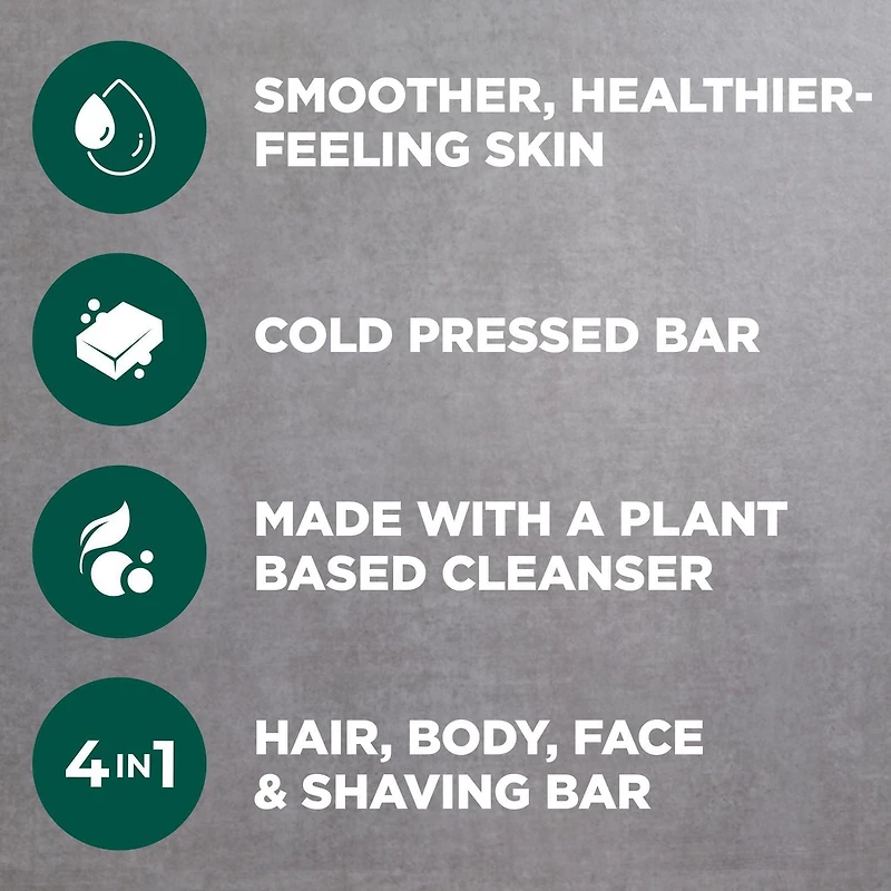 Pain Nettoyant à Base de Plantes Dove Men+Care  Relaxant Eucalyptus + Huile de Cèdre 4-en-1