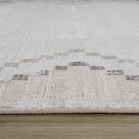 Rug Branch Cadence Abstract Indoor Area Rug, Beige Brown, Boho - Living Room, Bedroom, Dining Room, and Kitchen