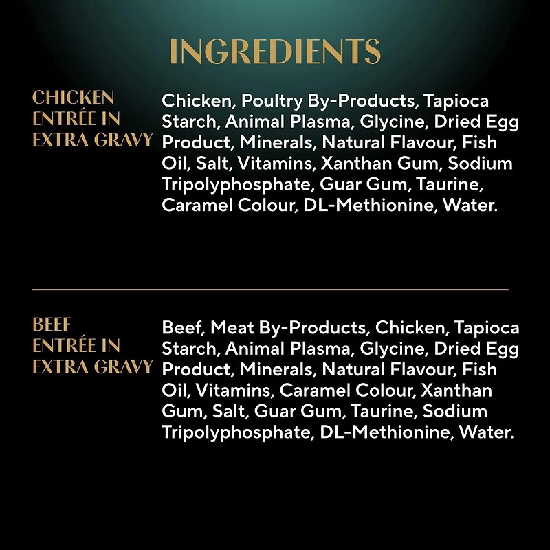SHEBA GRAVY INDULGENCE PERFECT PORTIONS Adult Wet Cat Food Chicken & Beef Entrée in Extra Gravy Variety Pack