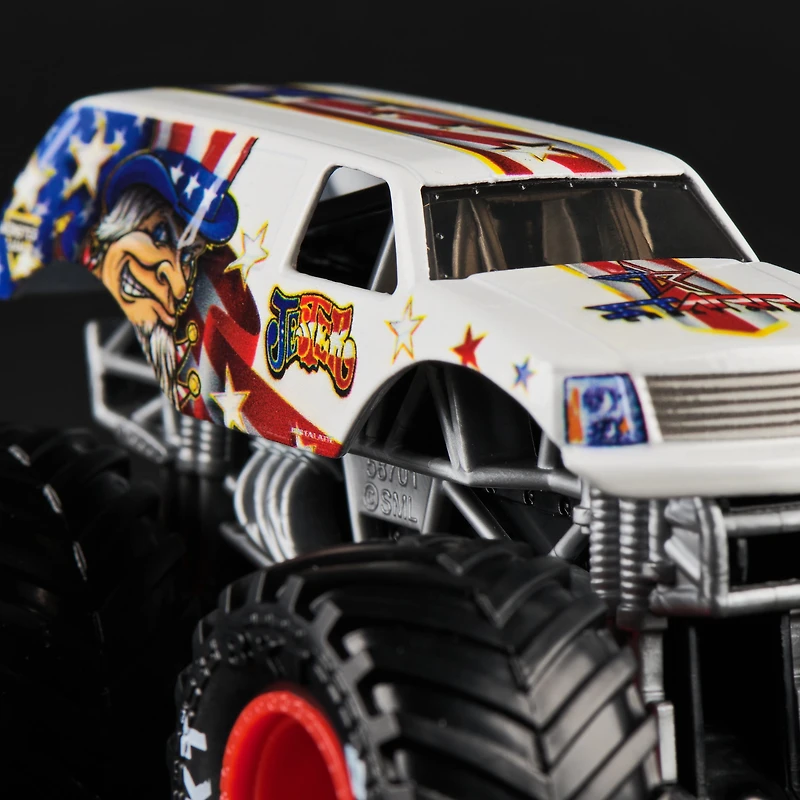 Monster Jam, Official Jester Monster Truck, Die-Cast Vehicle, 1:64 Scale, Kids Toys for Boys Ages 3 and up