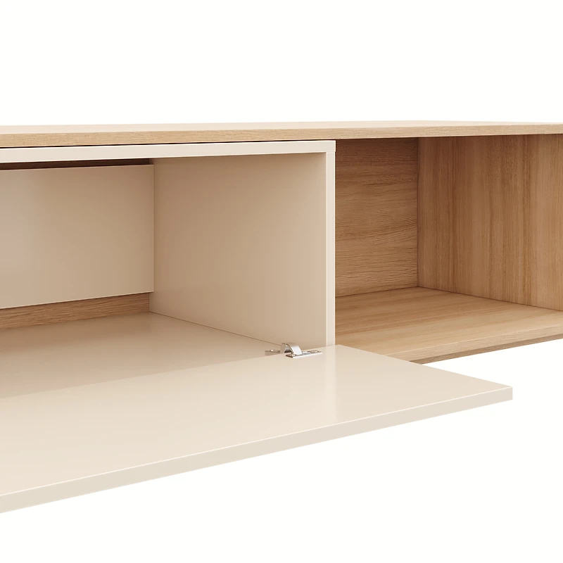 Arlo Extendable TV Console in Natural Blonde Oak