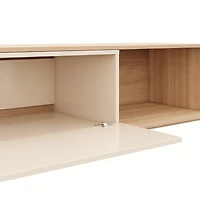 Arlo Extendable TV Console in Natural Blonde Oak