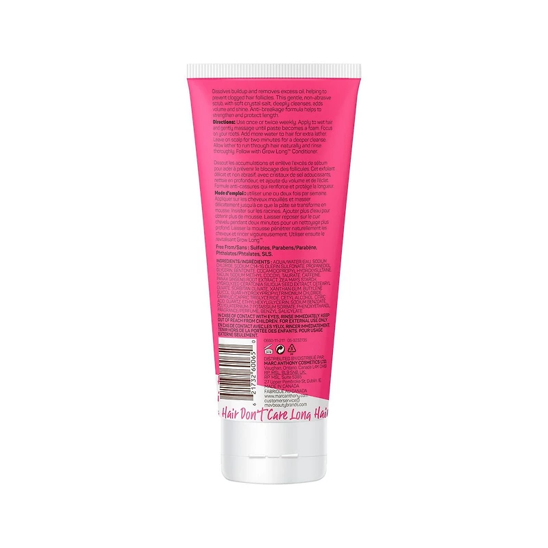 Grow Long Exfoliant + Shampooing 2 en 1