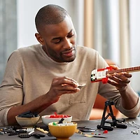 LEGO Ideas Fender Stratocaster 21329 DIY Guitar Model Building Set with 65 Princeton Reverb Amplifier & Authentic Accessories, Great Birthday Gift