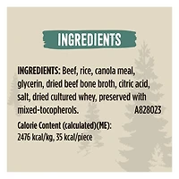 Prime Meaty Bâtonnets avec du Vrai Bœuf, Gâteries Naturelles pour Chiens 113 g NB-24M