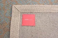 ECARPETGALLERY 4'9" x 6'9" Transitional Collage Handmade Area Rug for Living Room, Dining Room and Bedroom in Blue