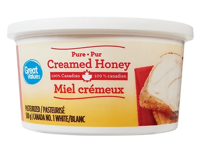 Great Value Pure Creamed Honey Pasteurized