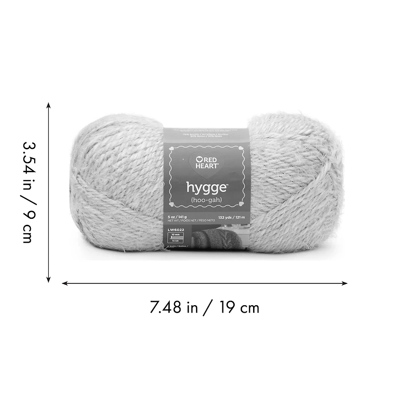 Red Heart® Hygge™ Yarn, Acrylic-Nylon #5 Bulky, 5oz/141g