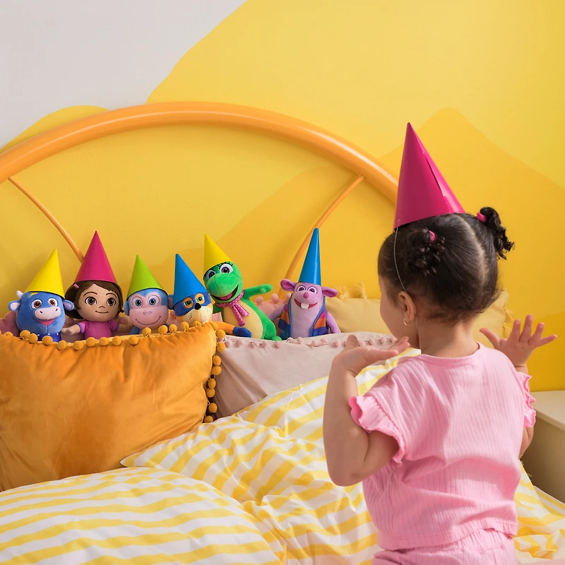 Nickelodeon, Dora, Peluche officielle Chipeur le renard, jouets éducatifs, jouets en peluche, renard en peluche pour les enfants à partir de 3 ans, 20 cm