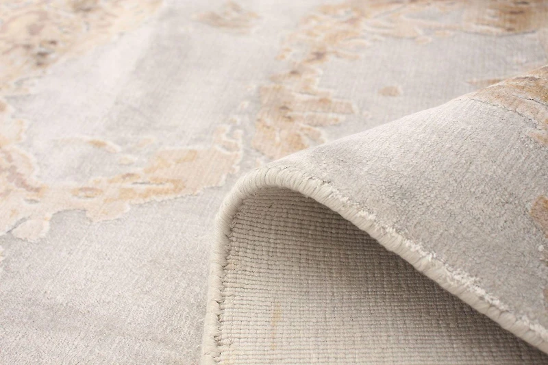 ECARPETGALLERY Tapis Métier Main pour Salon, Salle à Manger et Chambre à Coucher <br>Texturé Collection Galleria 5'3" x 7'6" en Gris