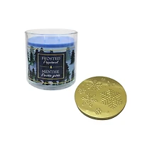 13.5oz - FROSTED PEPPERMINT Fragranced Candle with Metal Lid