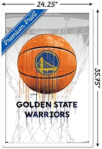 NBA Golden State Warriors - Drip Ball 20 Wall Poster