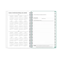Agenda hebdomadaire/mensuel 2025, 5 po x 8 po, Blue Sky, Elysian