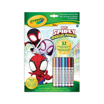 Crayola Colouring & Activity Book, Spidey & Friends, Spidey Colouring Pages