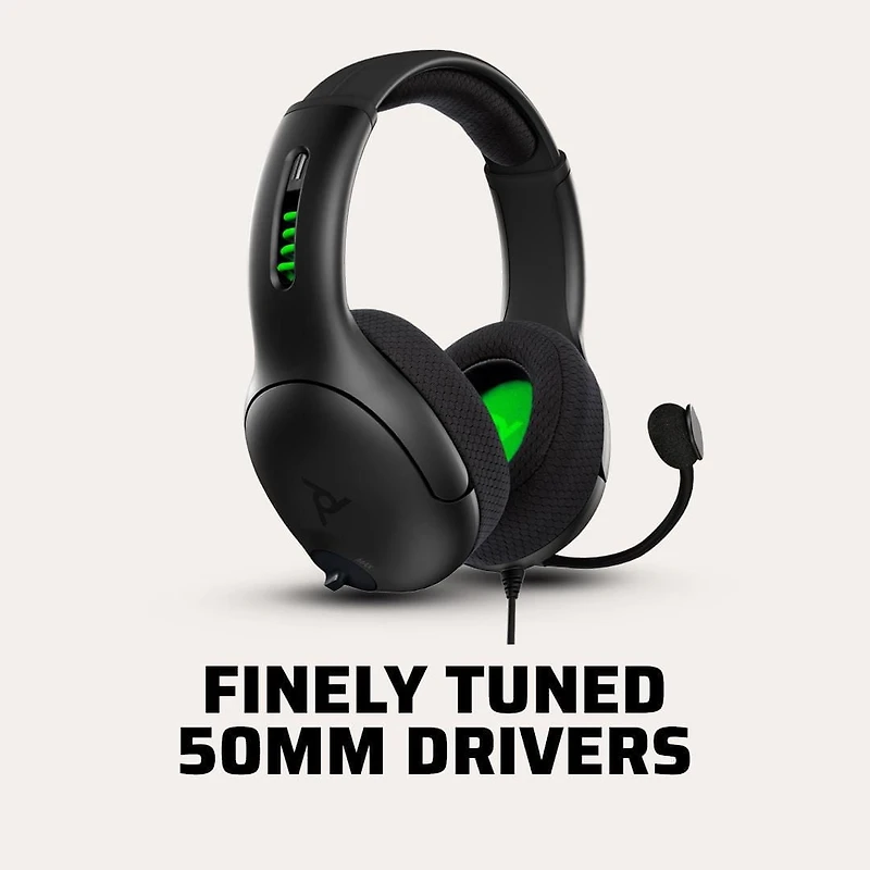 PDP Gaming LVL50 Wired Stereo Gaming Headset - Xbox Series X|S, Xbox One, Xbox, LVL50 WRD XBX Headset